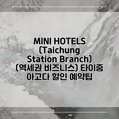 MINI HOTELS (Taichung Station Branch) (역세권 비즈니스) 타이중 아고다 할인 예약팁