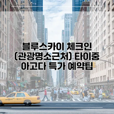 블루스카이 체크인 (관광명소근처) 타이중 아고다 특가 예약팁