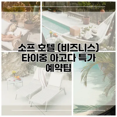 소프 호텔 (비즈니스) 타이중 아고다 특가 예약팁