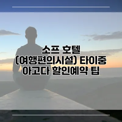 소프 호텔 (여행편의시설) 타이중 아고다 할인예약 팁