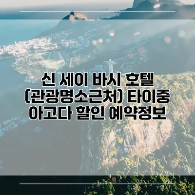 신 세이 바시 호텔 (관광명소근처) 타이중 아고다 할인 예약정보