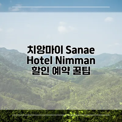 치앙마이 Sanae Hotel Nimman 할인 예약 꿀팁