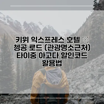 키위 익스프레스 호텔 – 쳉공 로드 (관광명소근처) 타이중 아고다 할인코드 활용법