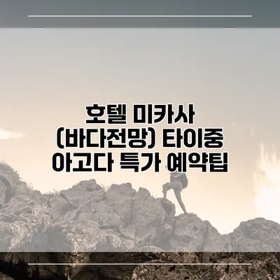 호텔 미카사 (바다전망) 타이중 아고다 특가 예약팁