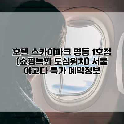 호텔 스카이파크 명동 1호점 (쇼핑특화 도심위치) 서울 아고다 특가 예약정보